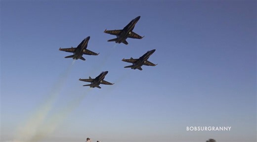 Amazing Blue Angels maneuvers – dirty roll, tailstand & max-G turn!