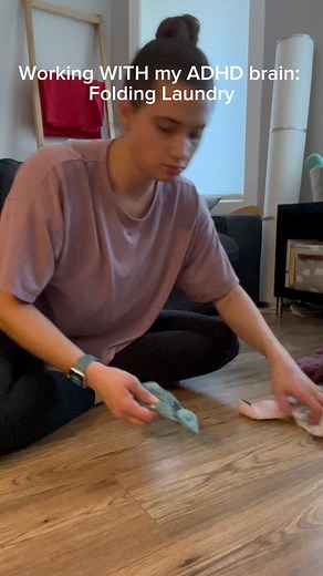 This is how I’ve figured out how to work with my brain instead of against it when it comes to The Dreaded Task of folding laundry. What have you found helps your brain? #adhd #adhdtiktok #dreadedtasks #laundry #neurospicy #neurodivergent #adhdawareness #adhdtips #dreadedtaskoflaundry | The ADHD Toolkit