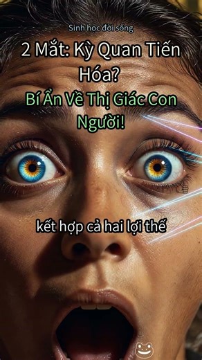 20. 2 Mắt: Kỳ Quan Tiến Hóa Hay Giới Hạn? 🤔 Bí Ẩn Về Thị Giác Con Người! #tieng_viet #sinh_hoc