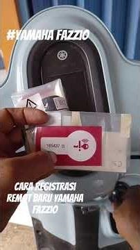 cara registrasi remot baru Yamaha fazzio #shorts #tipsbengkel