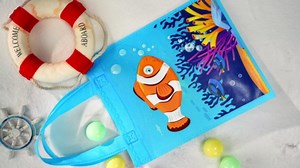 24 Pcs Summer Pool Party Gift Bags Beach Ball Goodie Treat Bags Swimming Pool Theme Party Decoration Supplies for Baby Shower Kids Birthday Summer Favor
