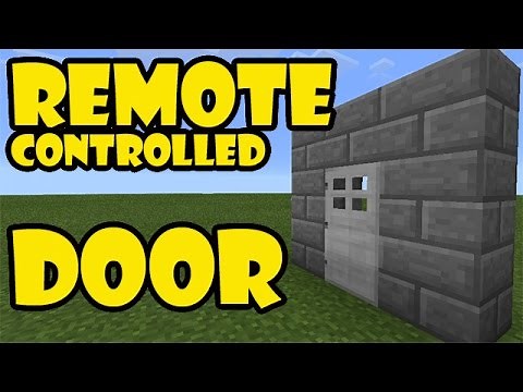 REMOTE CONTROLLED DOOR TUTORIAL | Minecraft PE Redstone Contraption #pinoyyoutubersrule