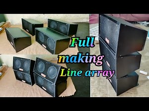 line array making full video how to make line array mini JBL DJ