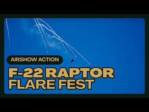 F22 Raptor: The Art of Flare Deployment