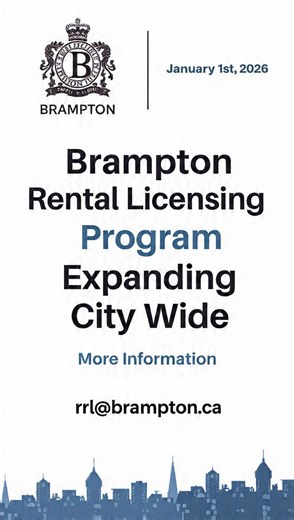 🚨 Brampton Landlords — Important Update 🚨 Starting January 1, 2026, Brampton’s Rental Licensing Program expands city-wide. Basements, second units, and rental properties will require compliance. ❗ Many landlords are still unaware 💡 Don’t wait until penalties apply 📩 DM me “RENTAL” for guidance 📞 647-614-9575 Gurpreet Singh Butter Broker | Century 21 Property Zone Realty Inc. #Brampton #RentalLicensing #BramptonLandlords #OntarioRealEstate #RealEstateUpdate