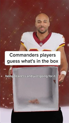 the Commanders guess what's in the box #NFLonNetflix