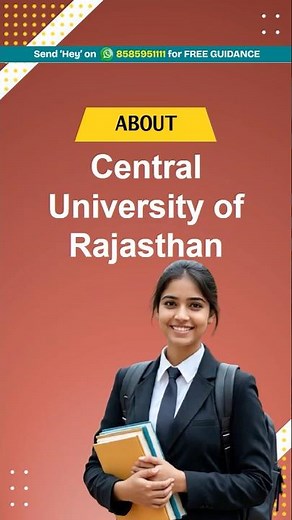 Central University of Rajasthan Complete Guide 2025: Review, Ranking, Fees & Admission Explained