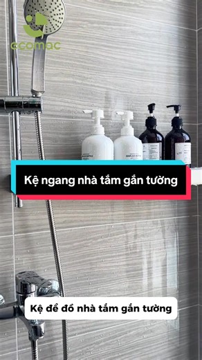 Kệ ngang nhà tắm gắn tường #ecomac #dogiadungtienich #nhatam