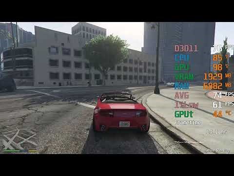 GeForce GTX 750 ti -- Intel Core i5-3470 -- Grand Theft Auto V GTA V FPS Test