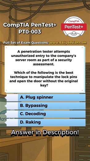 CompTIA PenTest+ (PT0-003) Exam-Style Practice Question 2026