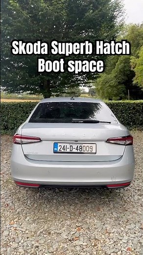 2024 #Skoda Superb hatchback boot space #skodasuperb