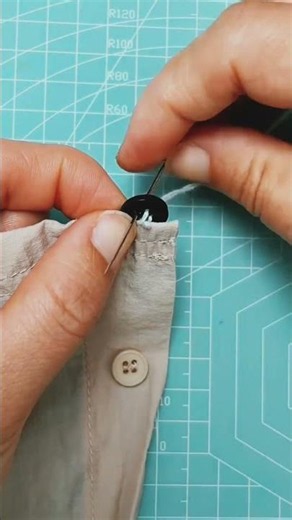 A perfect hand stitching trick to stitch buttons!