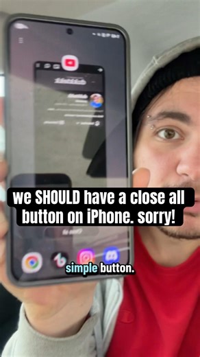 iPhone SHOULD have a close all button...