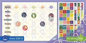 Rainbow Themed Reward Chart and Stickers