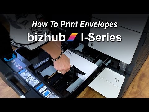 Printing Envelopes on a bizhub I-Series MFP