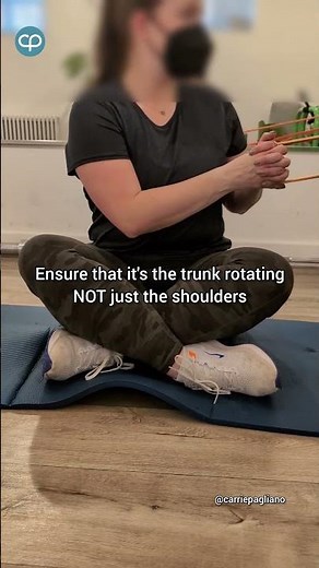Banded Seated Trunk Rotation Exercise | Strengthen Postpartum Obliques & Improve Core Rotation