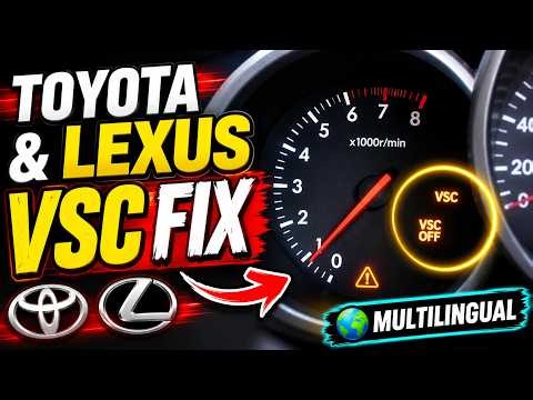 How to Turn Off Fixed VSC and VSC OFF Traction Lights | TOYOTA & LEXUS. MULTILINGUAL