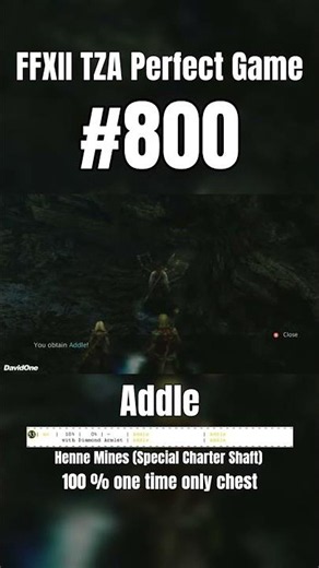 FFXII Perfect Game 800 | Addle Chest #Shorts #FinalFantasy #Gaming #RetroGaming