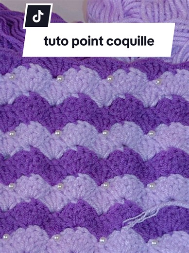 1 Partie 💫 point coquille 5 brides #tuto #tutocrochet #crochettiktok #crochetgift #crochetersoftiktok