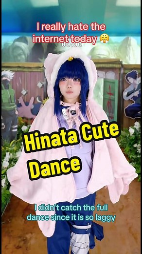 Hinata Hyuga's Cute Chinese Dance Cosplay on Douyin Livestream