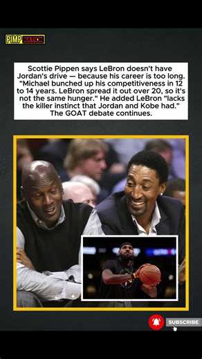 Scottie Pippen Says LeBron Lacks Jordan's Drive Because He's Played Too Long 👀