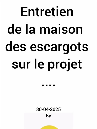 Entretien des escargots géants d'Afrique au Togo