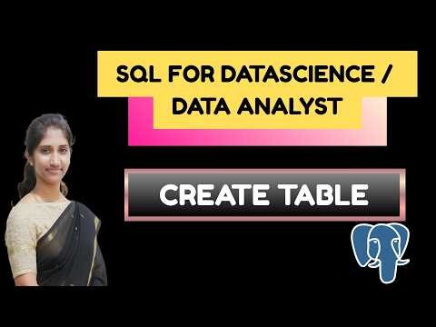 Create Your First Table in PostgreSQL | Beginner Friendly