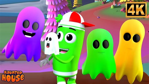 Five Little Ghosts Counting Song for Halloween Kids Nursery Rhymes