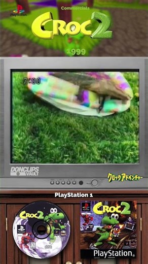 Croc’s Big Quest! 🐊 Croc Adventure PS1 Ad 🇯🇵 (1999)