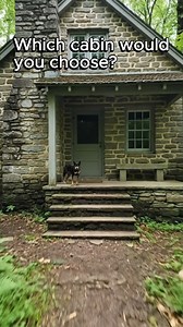 Which cabin feels like home to your heart today? ❄️🏡✨ There’s something about quiet mornings, warm light in the windows, and the world slowing down that makes everything feel softer and calmer. A — The Woodland Stone Cottage A storybook hideaway tucked deep in the forest, with loyal pups by your side and birdsong drifting through open windows 🌿🐾 B — The Golden Forest Retreat Sunlit mornings, glowing windows at dusk, and peaceful trails leading nowhere but deeper into calm 🌲✨ C — The Smoky Au