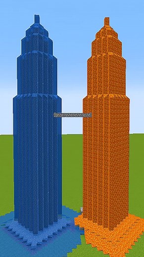 Building the Twin Towers in Minecraft - Tutorial
