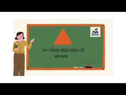 Learn Heron’s Formula to easily find the area of a triangle using side lengths.