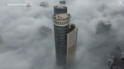 Thick fog covers central Israel