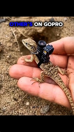 other animals on GoPro vs this one 👀 #shorts