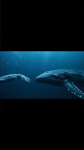 🦑 Giant Squid vs. Sperm Whale #wildlifeentertainment #nature