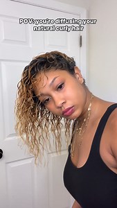 Diffusing my curly hair 🤍 - Follow @itsasiaduhhh if viewing - Get the ultimate curly hair care guide (🔗 in bio) - - - - - - #curlyhair #curls #curlyhairproblems #diffusinghair #blondecurls | Asia Alexander