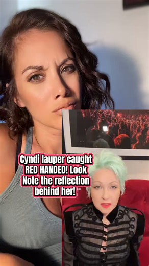 ‼️Cyndi Lauper CAUGHT RED HANDED on camera!!! Look at that sneaky reflection behind her... she's straight-up reading from a TELEPROMPTER and LYING to her own fans!!! I thought she said women could do ANYTHING??? But now they can't even figure out how to get a REAL ID?! Who's with me?! I'm SO over these lying woke celebs!!!