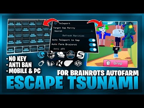 [🌀 NO KEY] Escape Tsunami For Brainrots Script – NEW AUTOFARM | DUPE | AUTO COLLECT | REMOVE TSUNAMI