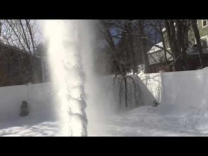 Toro Power Max 726te Snow Thrower in DEEP icy snow