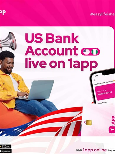 Get a US Bank Account on 1app in 1 Minute ⏲ - Fast, Easy, and Secure #freelancer #gigworkers #Nigeria Want to create a US account on 1app but not sure how? We’ve got you covered! This is a step-by-step video showing exactly how to set it up – fast, simple and stress-free. Whether you’re trying to access US-only features or just need a smoother experience, this guide is for you. Watch now and get started the right way! #1app #easylifeishere #USAccount #techtips #easyguide#GlobalPayments #USD #EUR