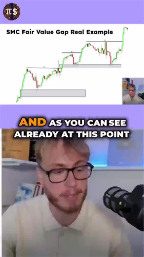 Wait until you see this Fair Value Gap (FVG) setup! A textbook gap is formed from strong momentum, and the price comes right back for the retest. 🧐 However, the bounce didn't offer that clear, crisp confirmation signal that validates the trade. This is a masterclass example showing why even when a popular concept appears, the *tricky* entry can be the biggest red flag. Sometimes the best move in Smart Money Concepts trading is recognizing when to stay on the sidelines! #FVG #SmartMoneyConcepts 