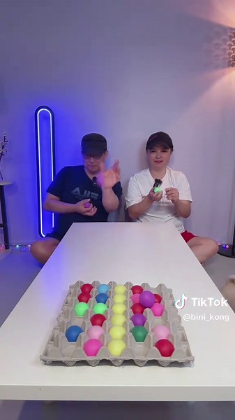 탁구공 계란판 넣기 게임의 재미