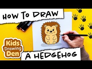 How to Draw a Cute Hedgehog | Easy Drawing for Kids