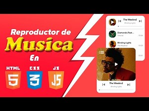 Cómo crear un reproductor de música con HTML, CSS y JS en menos de 15 MInutos, CODIGO GRATIS