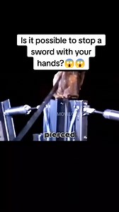 Is it possible to stop a sword with your hands?😱😱#tiktokusa #usa #science #fyp Movie #foryou #movieclip | Handymade