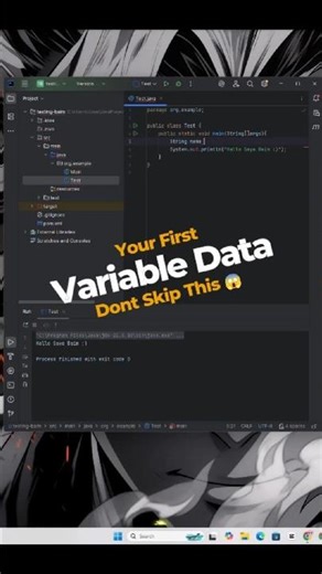 Java Variables Explained - Make Your First Dynamic Output