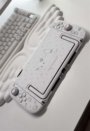 Adorable White Cat Case for Nintendo Switch