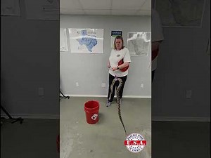 How to safely use our snake tongs to handle a snake | Animal Equipment by Stoney LLC