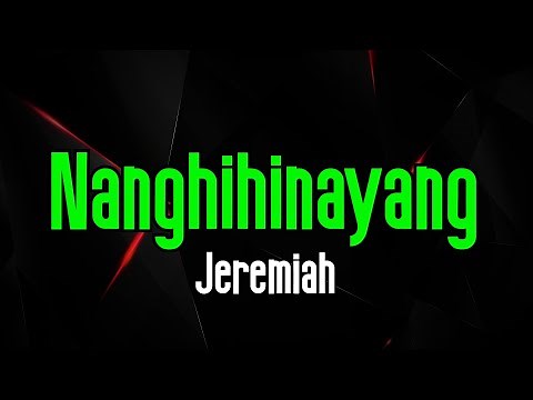 Nanghihinayang - Jeremiah | Original Karaoke Sound