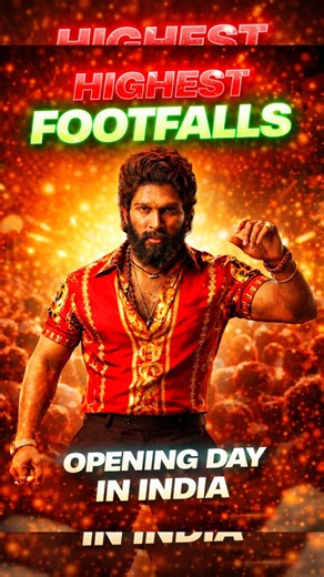 Top 10 Highest Opening Day Footfalls In India 🔥🤑 #shorts